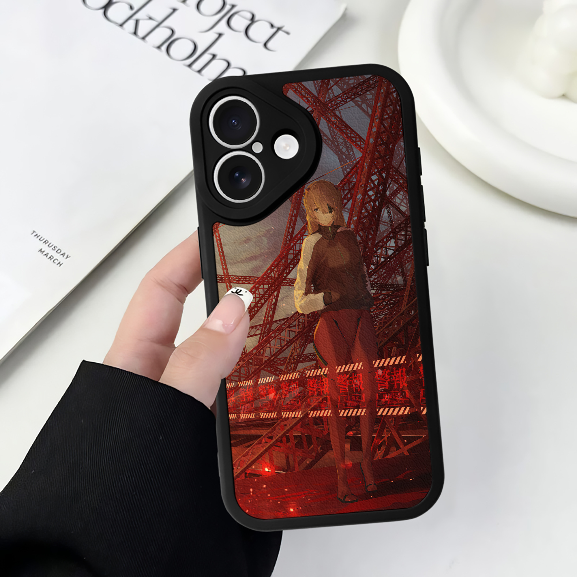 （画像用） EVA 新世紀エヴァンゲリオン 【iPhone 16シリーズ対応】シリコンスマホケース（レザー調） 材質：シリコン